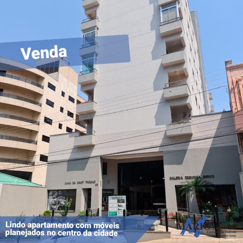 Lindo apartamento com móveis planejados no centro da cidade